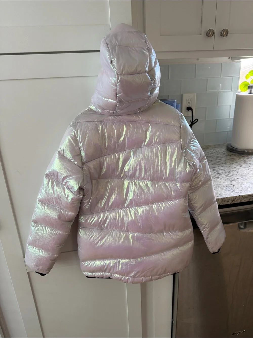 Under Armour Girls' Iridescent Puffer Jacket - Light Pearl Pink